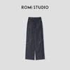 ROMI STUDIO “丹宁遐想” 粗支棉不掉色垂感直筒牛仔裤 24SSN639 商品缩略图1