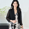 米思阳2025夏季新款醋酸短款小西装外套高级感外搭上衣女3483 商品缩略图1