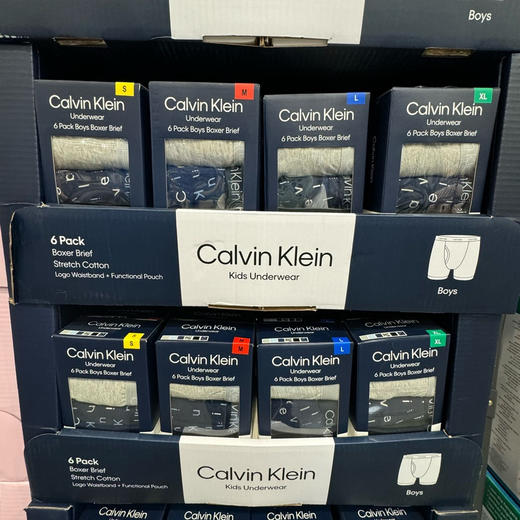 Calvin Klein 👶  CK儿童平角内裤男孩6条装，一套起230元🉐🉐 包税包邮到手👍🏻这款质量非常好，年年热卖的东西🐳只是上架时间很短,🎀大家速度要快 手慢了就断码了哦 商品图6