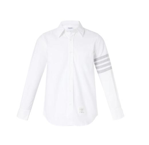 HOM BROWNE 汤姆·布朗 男士经典四条纹翻领宽松休闲长袖衬衫 MWL374C F0591 商品图0