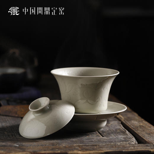 问鼎定窑云霄盖碗（缺货） 商品图3