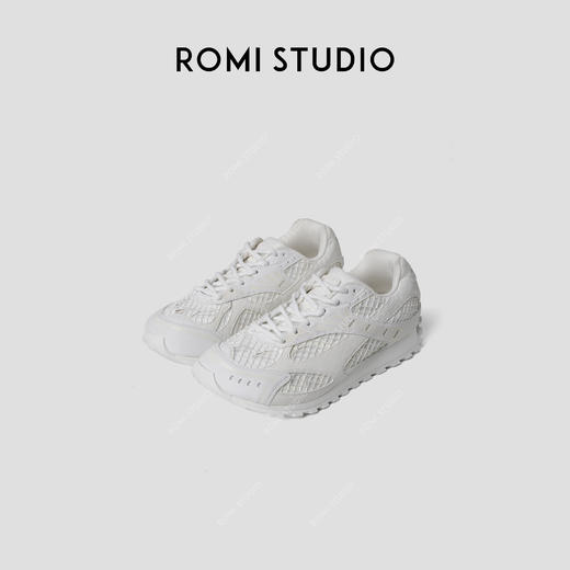 ROMI STUDIO “简约生活” 轻量化网格透气厚底增高运动鞋 407L4030 商品图1