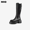 MIO米奥冬季骑士靴厚底增高长筒靴潮流酷飒美拉德靴子女M245843305 商品缩略图0