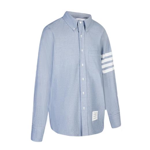 THOM BROWNE 汤姆·布朗 男士四条纹袖标单排扣长袖衬衫  MWL272A 05245 商品图0