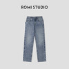 ROMI STUDIO “原味丹宁” 100%竹节棉酵磨砂洗花纱牛仔裤 421N7066 商品缩略图1