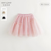 马克珍妮女童不规则网纱拼接短裙半身裙儿童裙子秋装新款241273 商品缩略图0