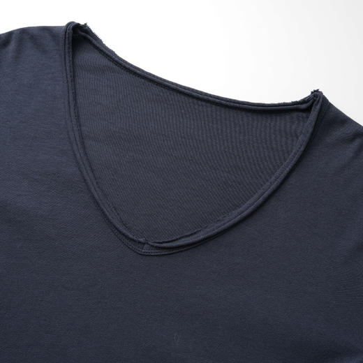 ROMI STUDIO “巴黎午后” 100%婴儿棉透气V领散口卷边T恤24SST1040 商品图2