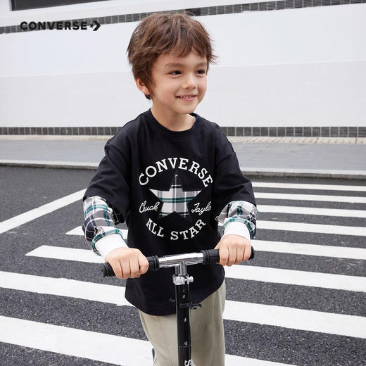 CONVERSE 秋 大童小童 儿童童装T恤 CNVB-FF-G556 商品图2