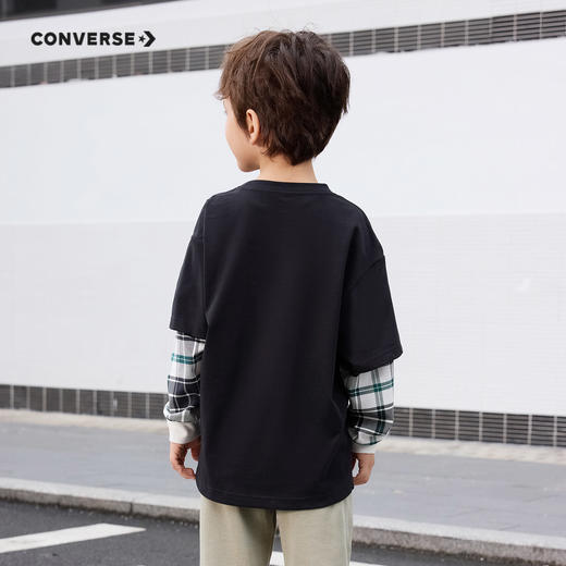 CONVERSE 秋 大童小童 儿童童装T恤 CNVB-FF-G556 商品图3