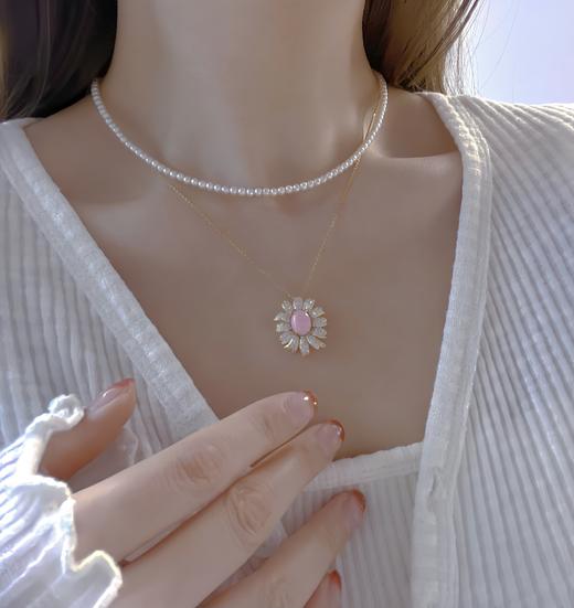 7DAYS粉黛系列繁花海螺贝珠项链 商品图1