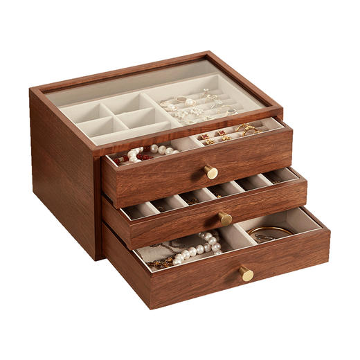 三层可视首饰盒珠宝收纳 商品图4