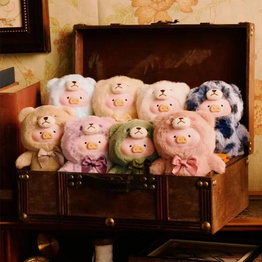 LuLu罐头猪-复古泰迪玩具店搪胶绒毛挂件盲盒 商品图0