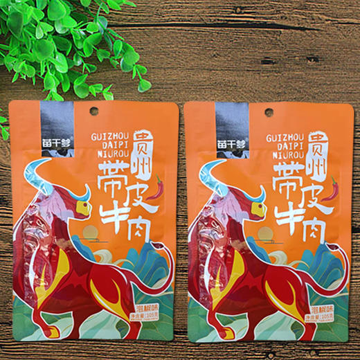L苗阿爹带皮牛肉组合装（泡椒+香辣+酱香味）105g 商品图6