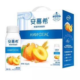 伊利安慕希希腊风味酸奶黄桃燕麦味200g*10盒/箱