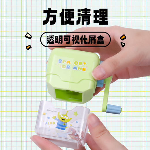 迪士尼手动儿童卷笔刀削笔刀转笔刀铅笔刀削笔器旋笔刀铅笔刨笔刀笔盒开学季文具套装 商品图3