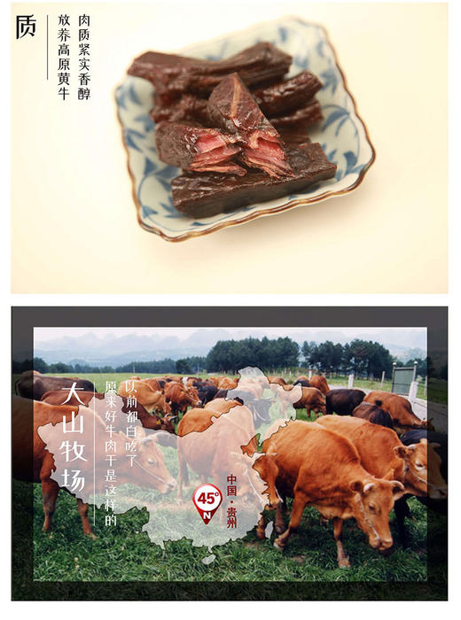 L高原颂风干牛肉
（原味、香辣味）208g 商品图3
