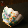 龙泉问鼎彩绘哥窑菡萏杯（年年有余）（缺货） 商品缩略图1