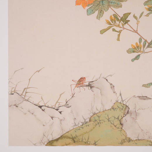 [全套16张]岭南画派始祖居廉居巢画片 仿绢纹高清复刻版画 已手工托裱包边 可用于临摹学习 精品收藏装框悬挂居家装饰送礼 商品图6