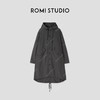 ROMI STUDIO“自由姿态”褶皱肌理感宽松连帽抽绳风衣 431F3038 商品缩略图0