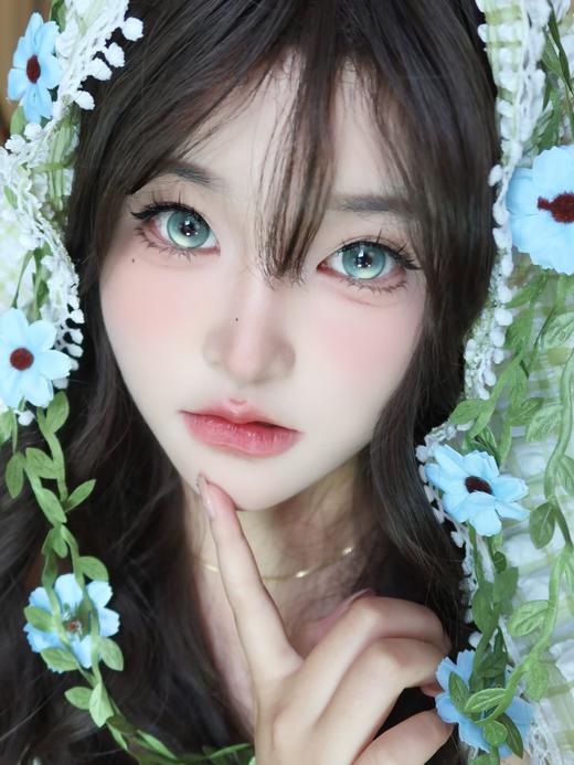 EggUncle Lens旗下 ·半年抛 柏林女巫&虚幻国度&绯色神域 ｜14.5mm白狮参考着色大直径   2片 商品图8