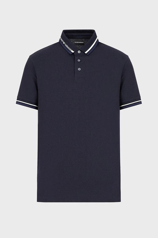 Emporio Armani 男士字母领标 全棉短袖Polo T恤 11940 商品图1