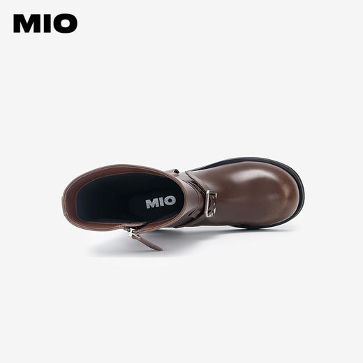 MIO米奥冬季经典复古酷飒美拉德西部靴潮流百搭靴子女M245742206 商品图3