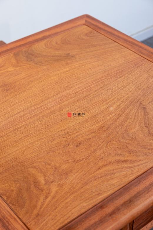 红桥红  家具严选  缅甸花梨（大果紫檀）【 81圆包圆四抽休闲桌 五件套】 商品图4