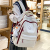 书包中性大学生2024新款初中生简约高中学生高颜值电脑背包双肩包书包开学季文具套装 商品缩略图1