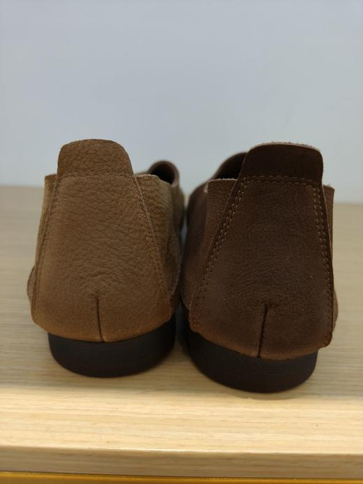 自由星复古女鞋磨砂软底牛皮懒人鞋 商品图2