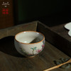 龙泉问鼎彩绘哥窑浮白杯（舞悦花间）（缺货） 商品缩略图0