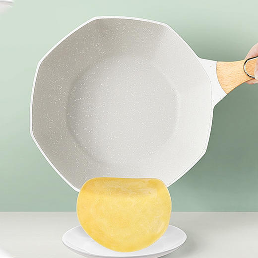 麦饭石不粘锅家用炒锅多功能便携炒菜锅厨房网红平底不沾八角锅 商品图3