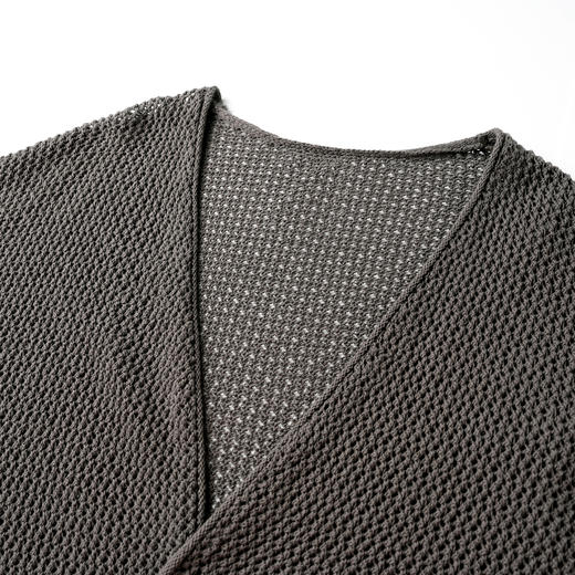 ROMI STUDIO“克制的性感”7针100%棉宽松镂空钩针针织开衫432W9030 商品图2