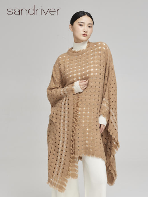青海羊绒镂空斗篷SJF96W382N 商品图6