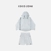 COCO ZONE 气质压褶抽绳连帽上衣外套+松紧腰裤 23C18713 商品缩略图0