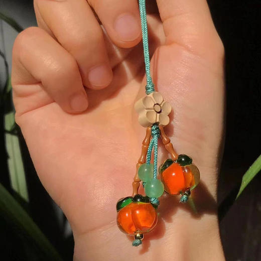 柿柿如意琉璃钥匙扣 商品图2