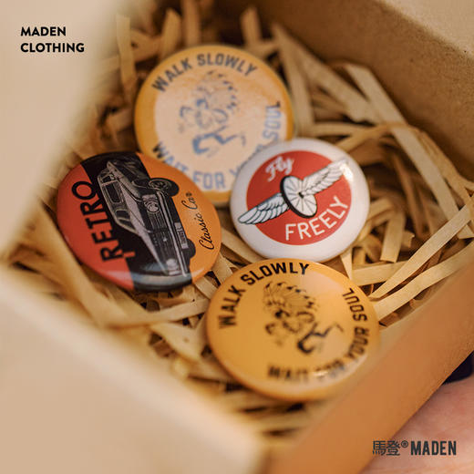 马登复古趣味胸针创意衣服配饰别针包包扣针帽子徽章配饰品胸章 商品图0