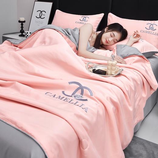 【恣意~生活的仪式感，水洗冰丝夏被四件套刺绣系列】水洗冰丝夏被四件套 凉感单双人空调被 夏凉被 薄被床品套件-QQ 商品图7