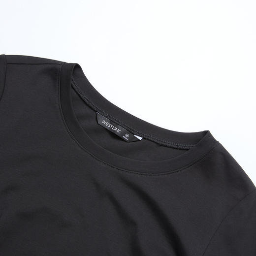 简约高级感开叉针织裙女秋季气质通勤褶皱收腰长袖连衣裙V3342208 商品图5