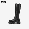 MIO米奥冬季骑士靴厚底增高长筒靴潮流酷飒美拉德靴子女M245843305 商品缩略图1