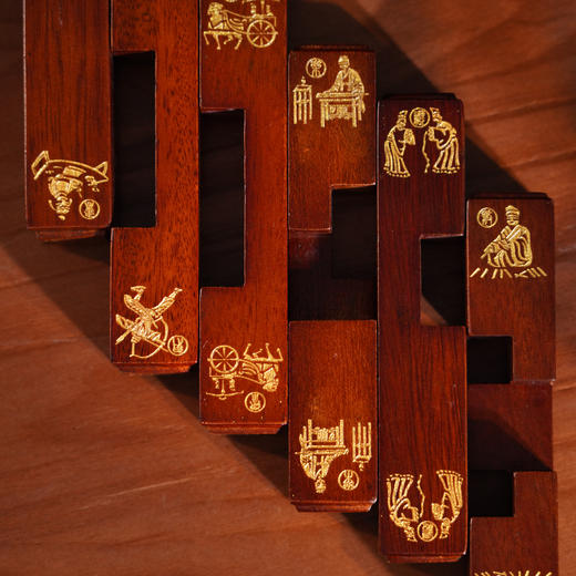 君子六艺鲁班锁 非遗传承人设计 花梨木 #匠心 商品图6