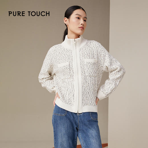 pure touch女士小香风针织开衫1359243360 商品图0