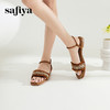Safiya/索菲娅2024夏波西米亚风复古外穿平底休闲一字带凉鞋 SF42115022 商品缩略图9