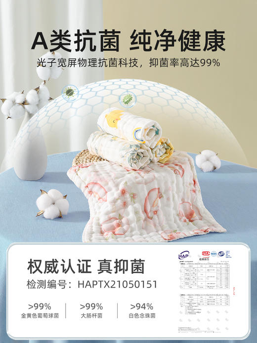 【贝肽斯超品日秒杀】贝肽斯口水巾婴儿新生超软纱布小方巾宝宝洗脸巾纯棉手帕儿童毛巾 商品图2