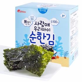 拿嘟（nahtoo）韩国进口 不添加盐无调味海苔20g 儿童休闲零食即食海苔2g*10袋 100009279266