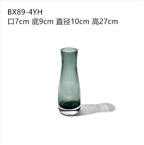 ins风简约北欧彩色厚底玻璃花瓶水培鲜花客厅酒店餐桌台面迷你瓶 商品图12