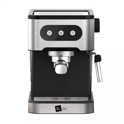 【小家电】米技生活咖啡机CM-L1506家用压力式咖啡机意式咖啡打奶泡不锈钢色 HF 商品图3