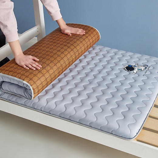 【四季适用，是凉席也是床垫~】学生床垫单人垫子 榻榻米折叠软垫 家用床垫褥 双人加厚垫子 床褥铺地垫子-QQ 商品图12