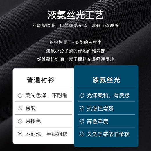 十如仕直尖领斜纹云感长袖衬衫-202-03 商品图6