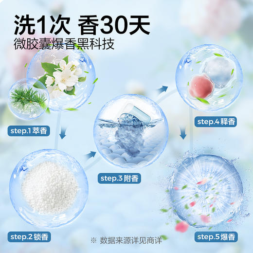 网易严选 30天巨留香 粉液三腔香氛洗衣凝珠 商品图3