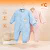 贝贝怡童装婴儿连体衣秋冬新款加绒加厚保暖新生儿夹棉宝宝哈衣ZB4DL037 商品缩略图0